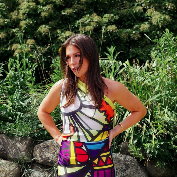 Luxurious small-batch custom satin garment scarf/ dress/ wrap. - Picture 3 of 10